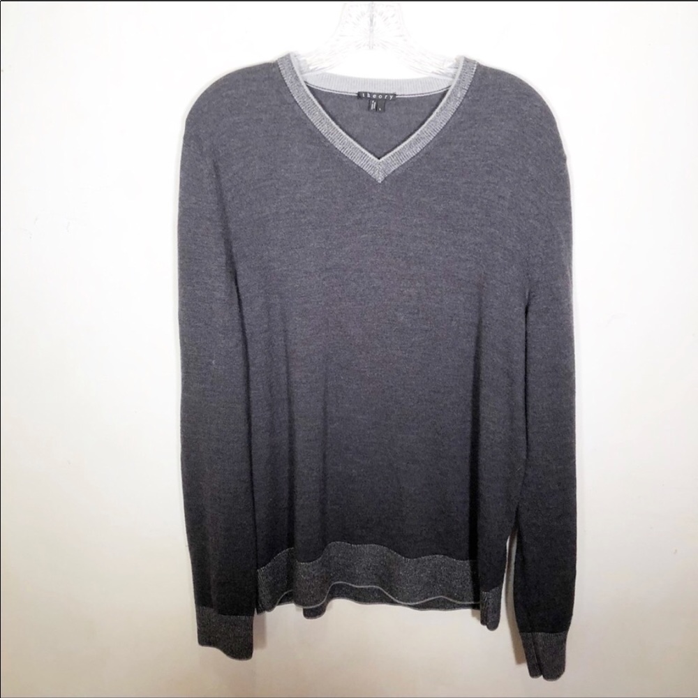 Theory merino wool v-neck sweater